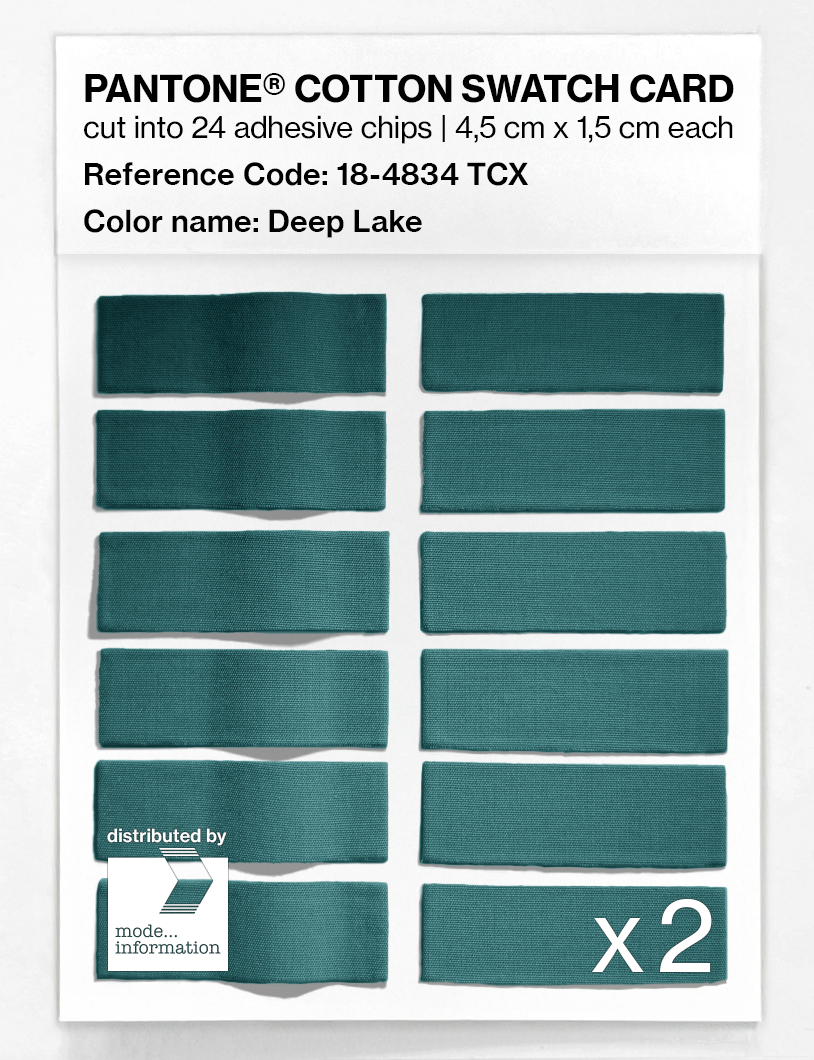 Artikelbild 6 des Artikels “PANTONE® COTTON SWATCH CARD 18-4834 TCX Deep Lake “