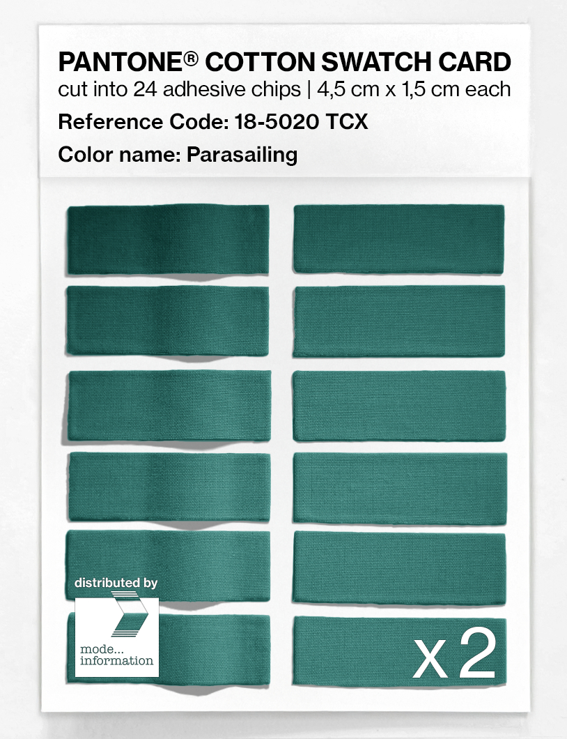 Artikelbild 6 des Artikels “PANTONE® COTTON SWATCH CARD 18-5020 TCX Parasailing “