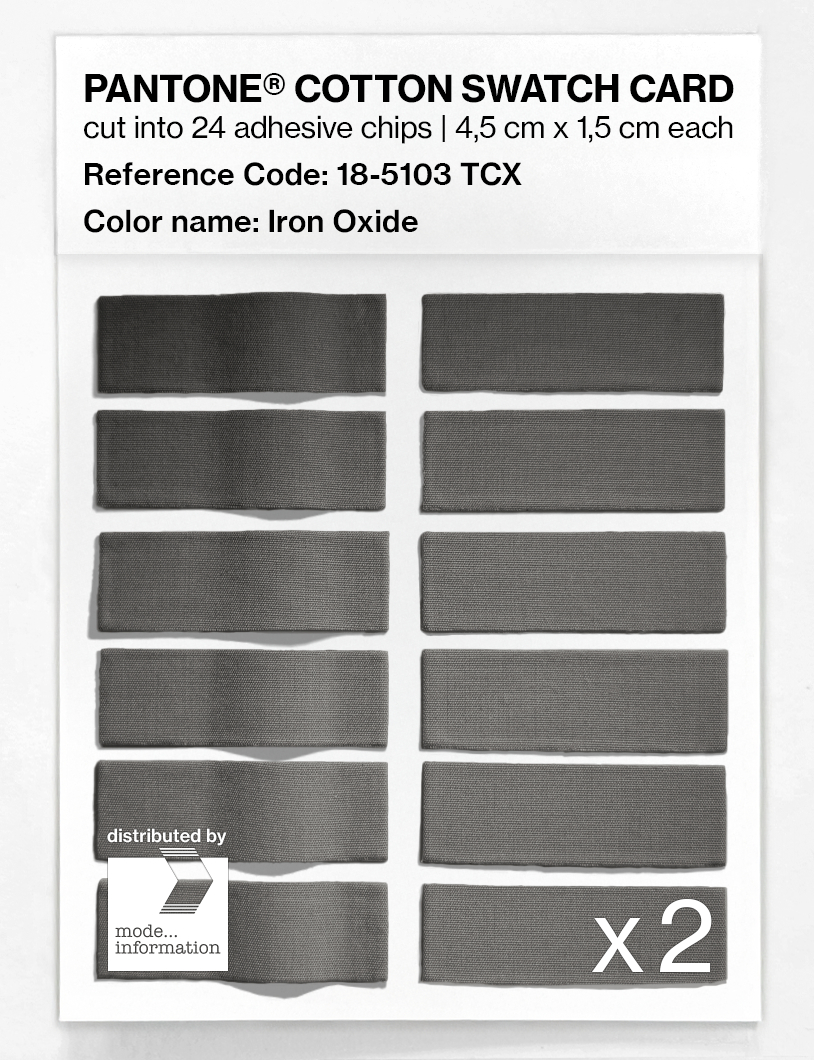 Artikelbild 6 des Artikels “PANTONE® COTTON SWATCH CARD 18-5103 TCX Iron Oxide “
