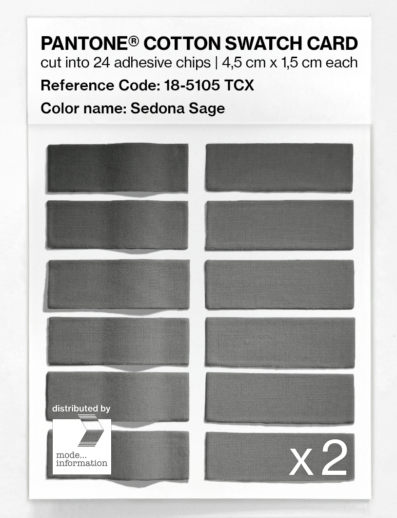 Artikelbild 6 des Artikels “PANTONE® COTTON SWATCH CARD 18-5105 TCX Sedona Sage “
