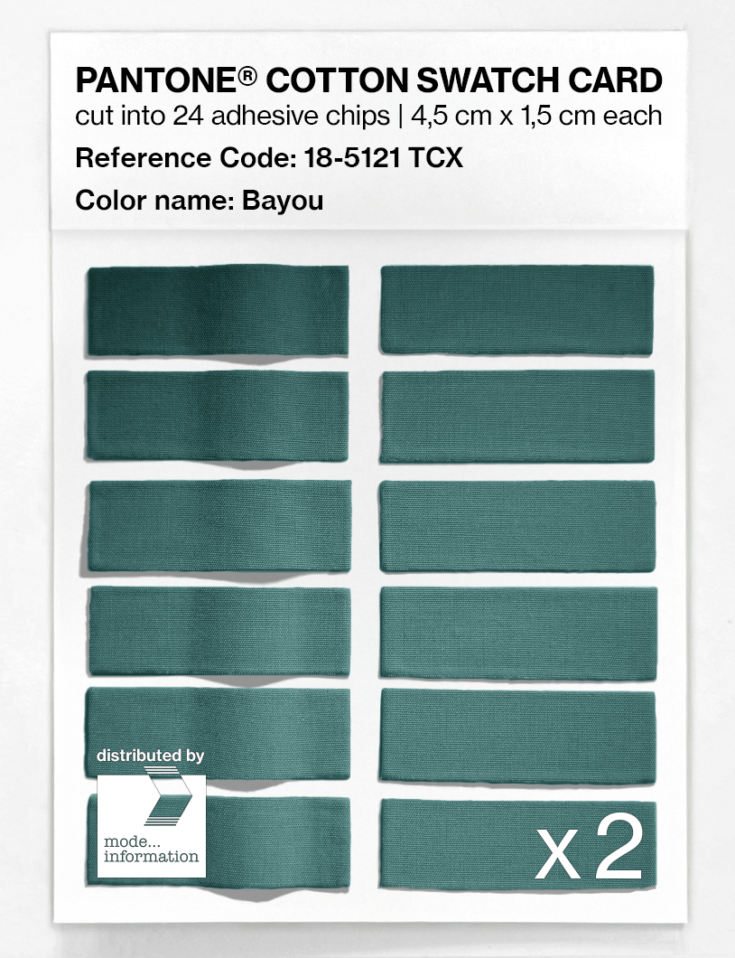 Artikelbild 6 des Artikels “PANTONE® COTTON SWATCH CARD 18-5121 TCX Bayou “