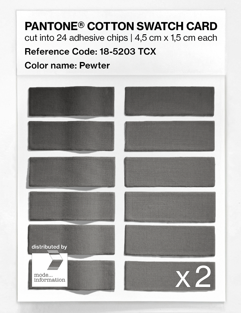Artikelbild 6 des Artikels “PANTONE® COTTON SWATCH CARD 18-5203 TCX Pewter “