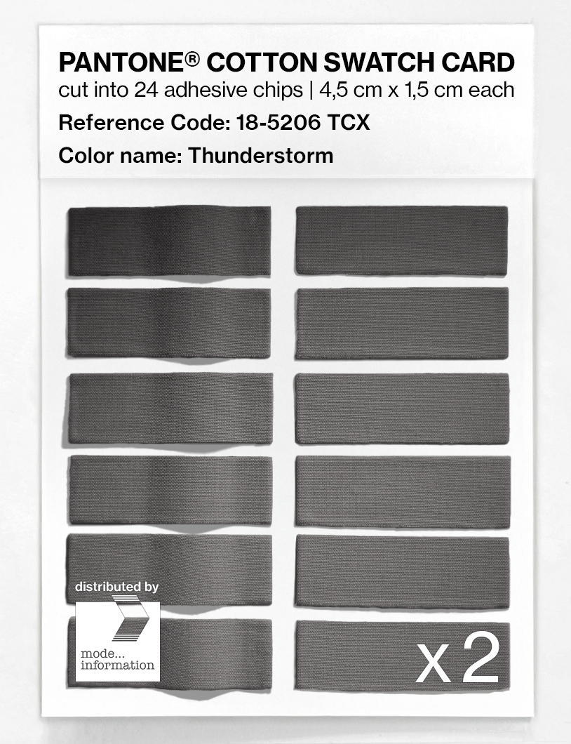 Artikelbild 6 des Artikels “PANTONE® COTTON SWATCH CARD 18-5206 TCX Thunderstorm “