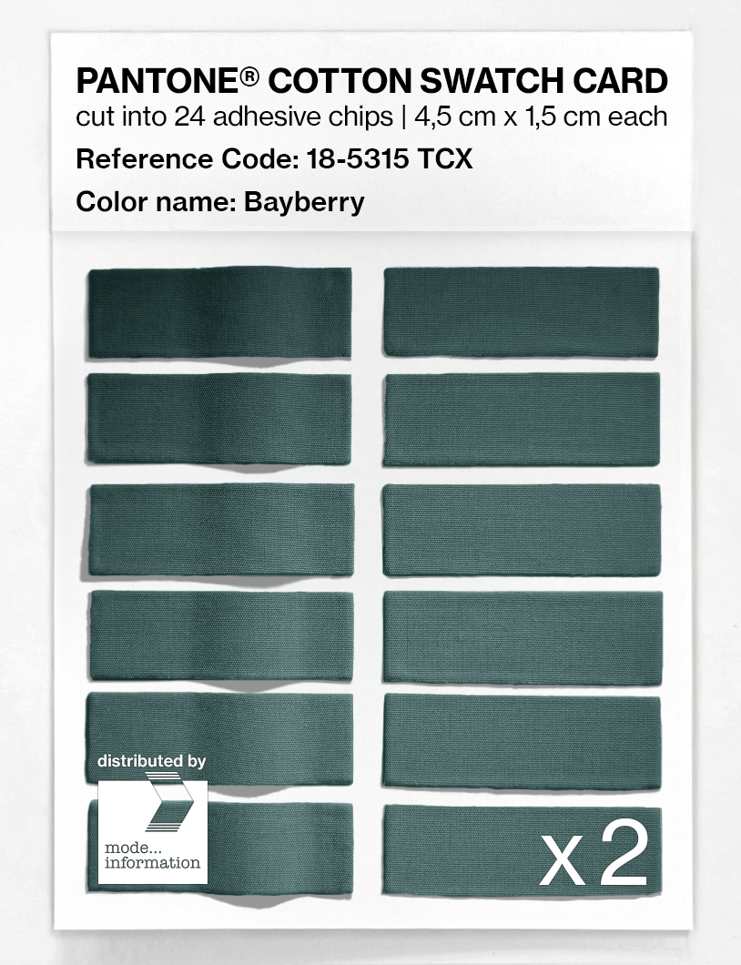 Artikelbild 6 des Artikels “PANTONE® COTTON SWATCH CARD 18-5315 TCX Bayberry “