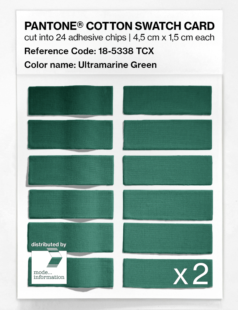 Artikelbild 6 des Artikels “PANTONE® COTTON SWATCH CARD 18-5338 TCX Ultramarine Green “