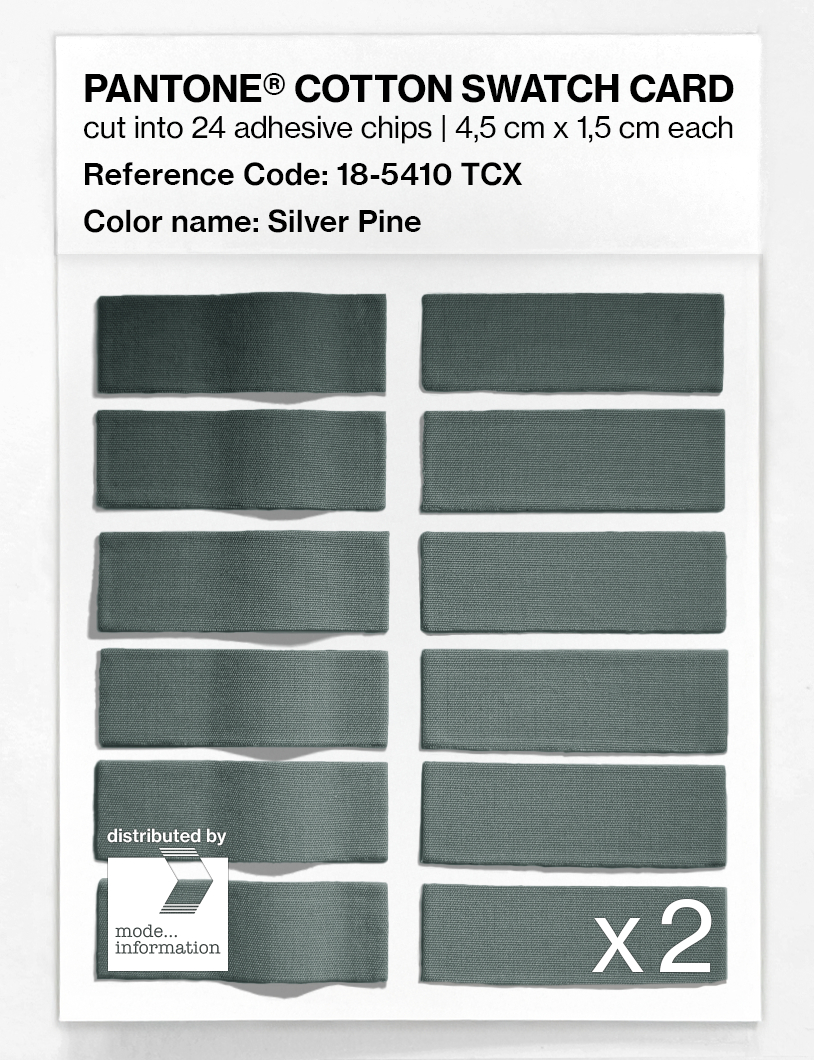 Artikelbild 6 des Artikels “PANTONE® COTTON SWATCH CARD 18-5410 TCX Silver Pine “