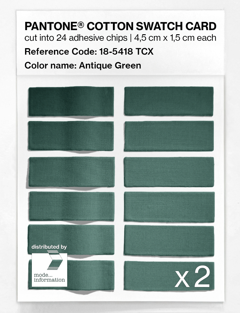 Artikelbild 6 des Artikels “PANTONE® COTTON SWATCH CARD 18-5418 TCX Antique Green “