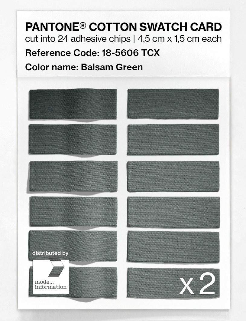 Artikelbild 6 des Artikels “PANTONE® COTTON SWATCH CARD 18-5606 TCX Balsam Green “