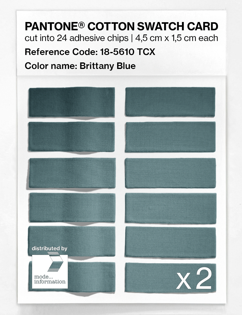 Artikelbild 6 des Artikels “PANTONE® COTTON SWATCH CARD 18-5610 TCX Brittany Blue “