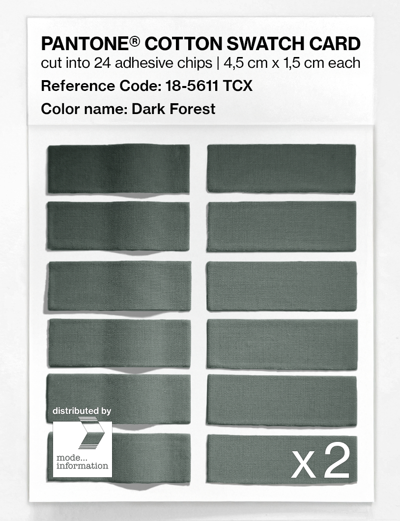 Artikelbild 6 des Artikels “PANTONE® COTTON SWATCH CARD 18-5611 TCX Dark Forest “