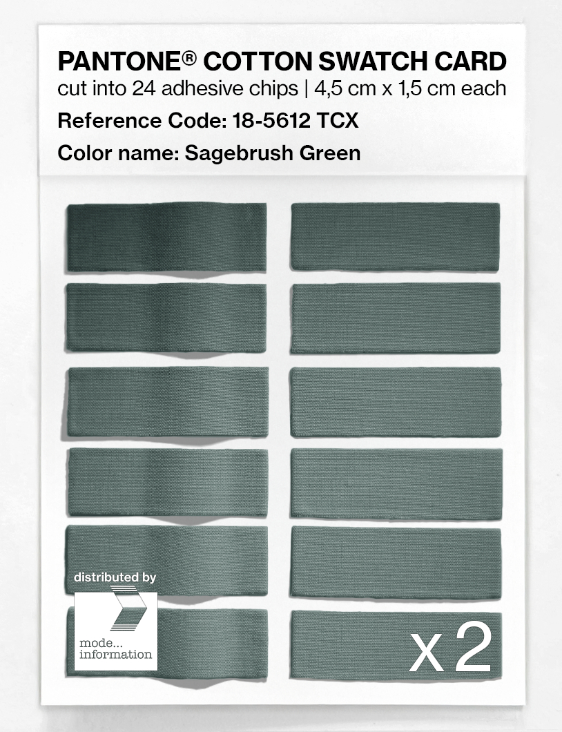 Artikelbild 6 des Artikels “PANTONE® COTTON SWATCH CARD 18-5612 TCX Sagebrush Green “