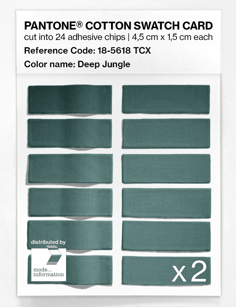 Artikelbild 6 des Artikels “PANTONE® COTTON SWATCH CARD 18-5618 TCX Deep Jungle “