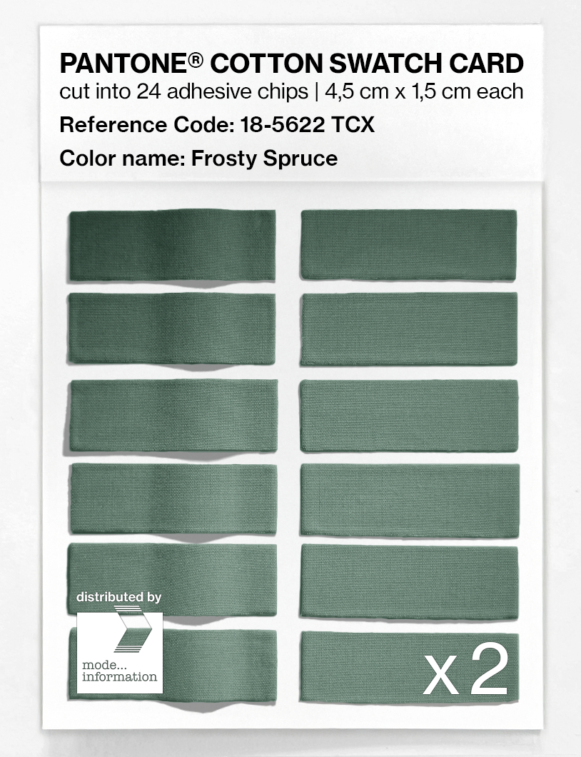 Artikelbild 6 des Artikels “PANTONE® COTTON SWATCH CARD 18-5622 TCX Frosty Spruce “