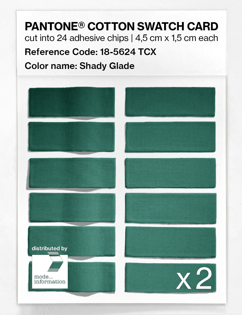 Artikelbild 6 des Artikels “PANTONE® COTTON SWATCH CARD 18-5624 TCX Shady Glade “