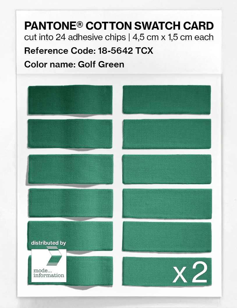 Artikelbild 6 des Artikels “PANTONE® COTTON SWATCH CARD 18-5642 TCX Golf Green “