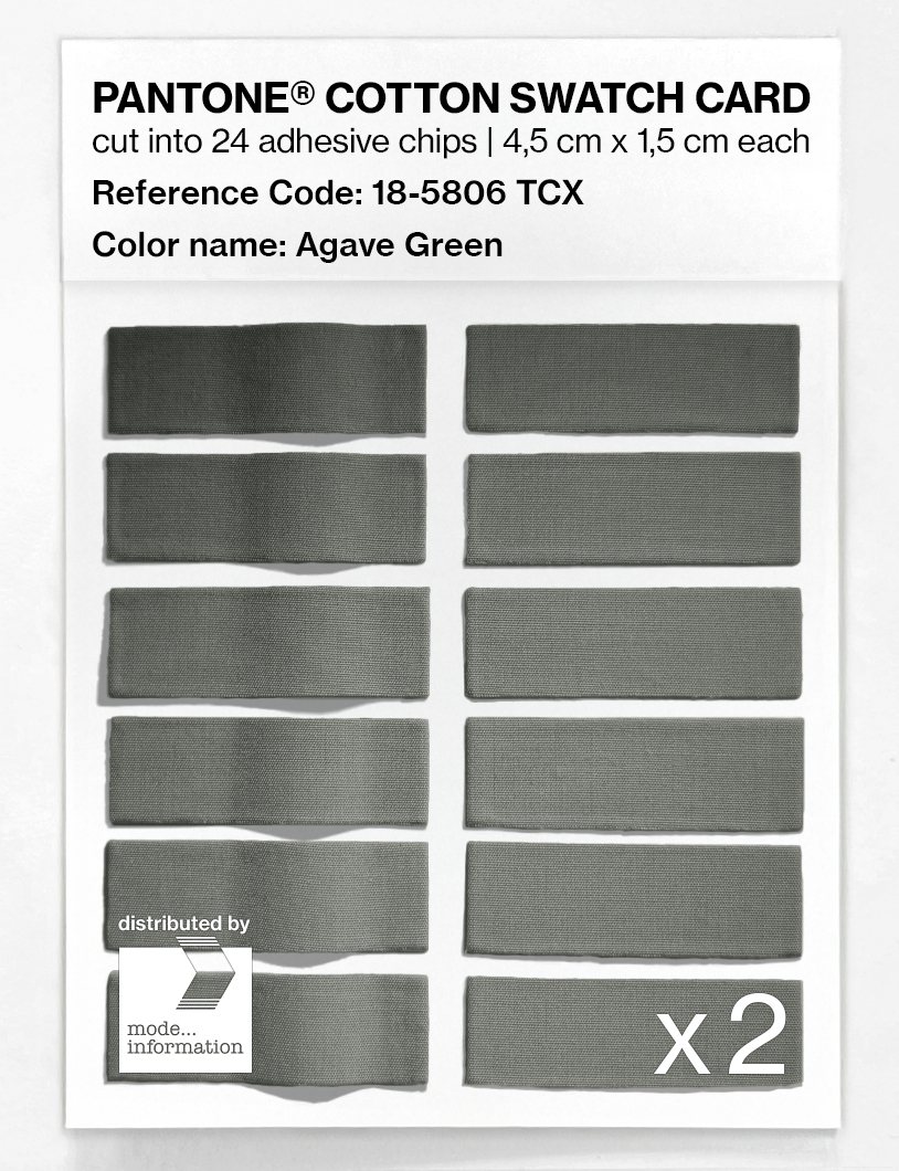Artikelbild 6 des Artikels “PANTONE® COTTON SWATCH CARD 18-5806 TCX Agave Green “