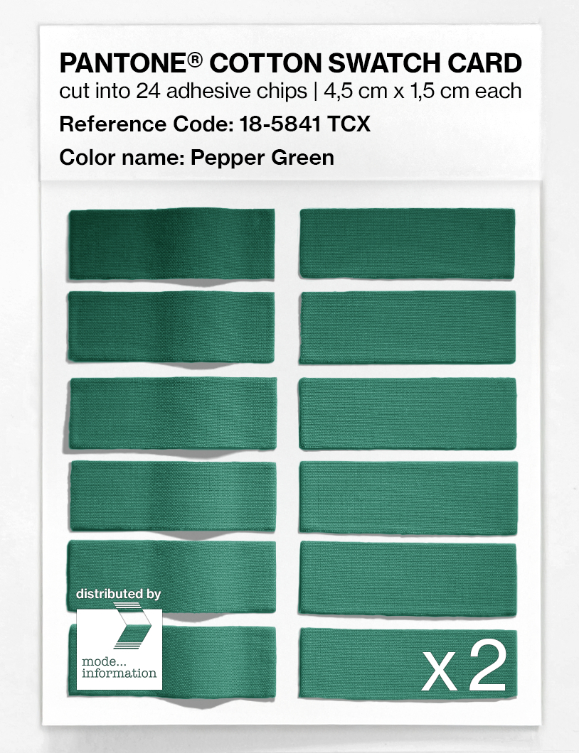Artikelbild 6 des Artikels “PANTONE® COTTON SWATCH CARD 18-5841 TCX Pepper Green “