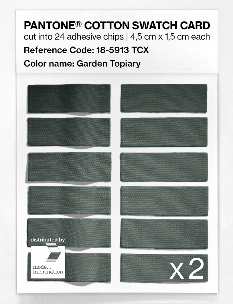 Artikelbild 6 des Artikels “PANTONE® COTTON SWATCH CARD 18-5913 TCX Garden Topiary “