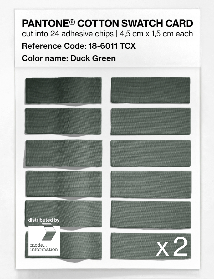 Artikelbild 6 des Artikels “PANTONE® COTTON SWATCH CARD 18-6011 TCX Duck Green “