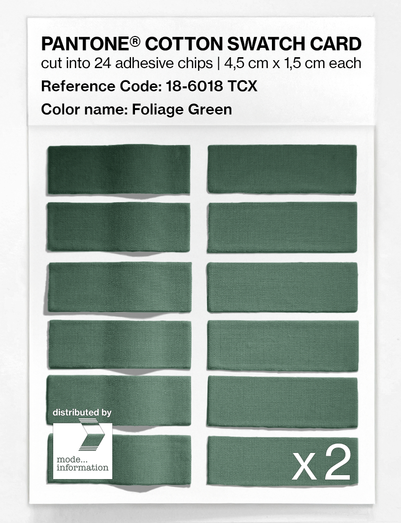 Artikelbild 6 des Artikels “PANTONE® COTTON SWATCH CARD 18-6018 TCX Foliage Green “