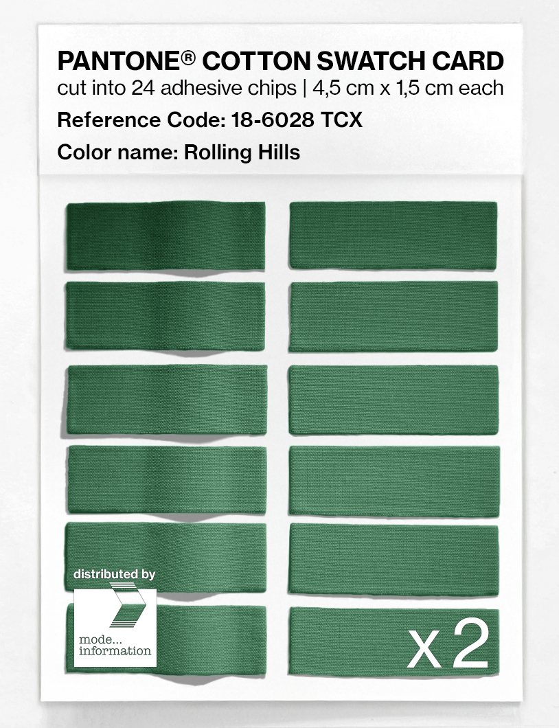 Artikelbild 6 des Artikels “PANTONE® COTTON SWATCH CARD 18-6028 TCX Rolling Hills “