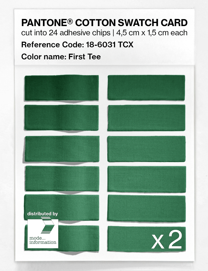 Artikelbild 6 des Artikels “PANTONE® COTTON SWATCH CARD 18-6031 TCX First Tee “
