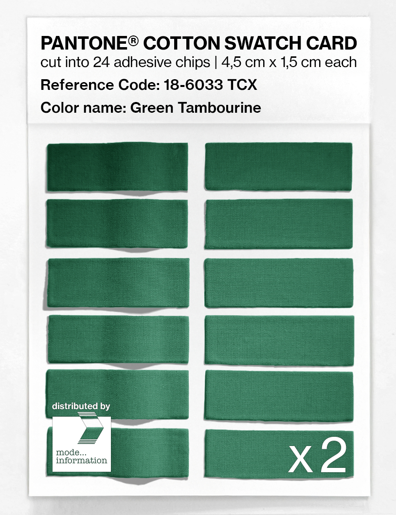 Artikelbild 6 des Artikels “PANTONE® COTTON SWATCH CARD 18-6033 TCX Green Tambourine “