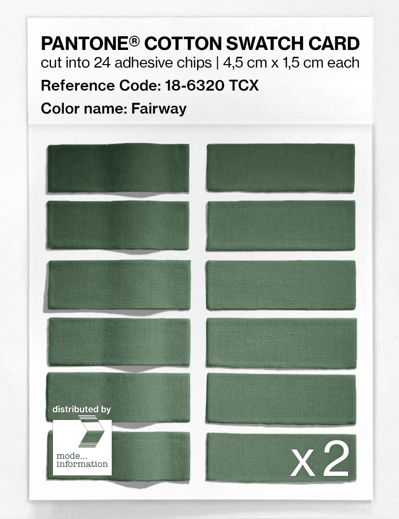 Artikelbild 6 des Artikels “PANTONE® COTTON SWATCH CARD 18-6320 TCX Fairway “