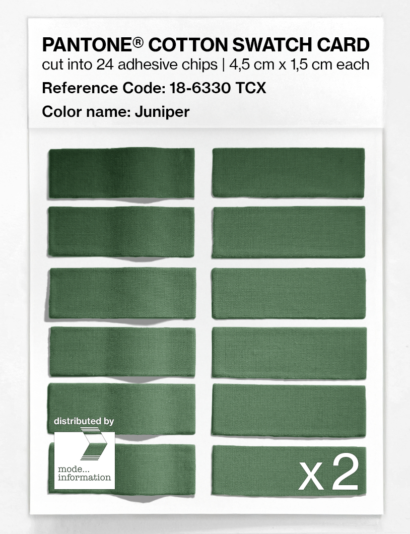 Artikelbild 6 des Artikels “PANTONE® COTTON SWATCH CARD 18-6330 TCX Juniper “