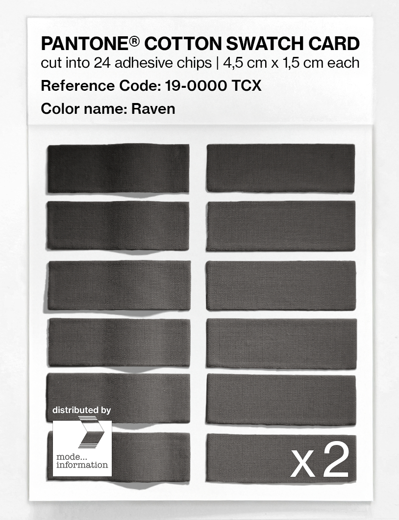 Artikelbild 6 des Artikels “PANTONE® COTTON SWATCH CARD 19-0000 TCX Raven “
