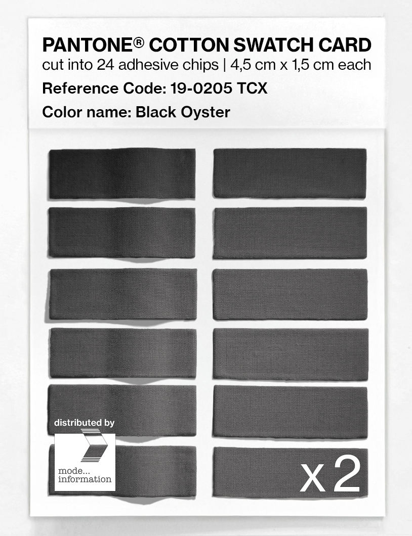 Artikelbild 6 des Artikels “PANTONE® COTTON SWATCH CARD 19-0205 TCX Black Oyster “