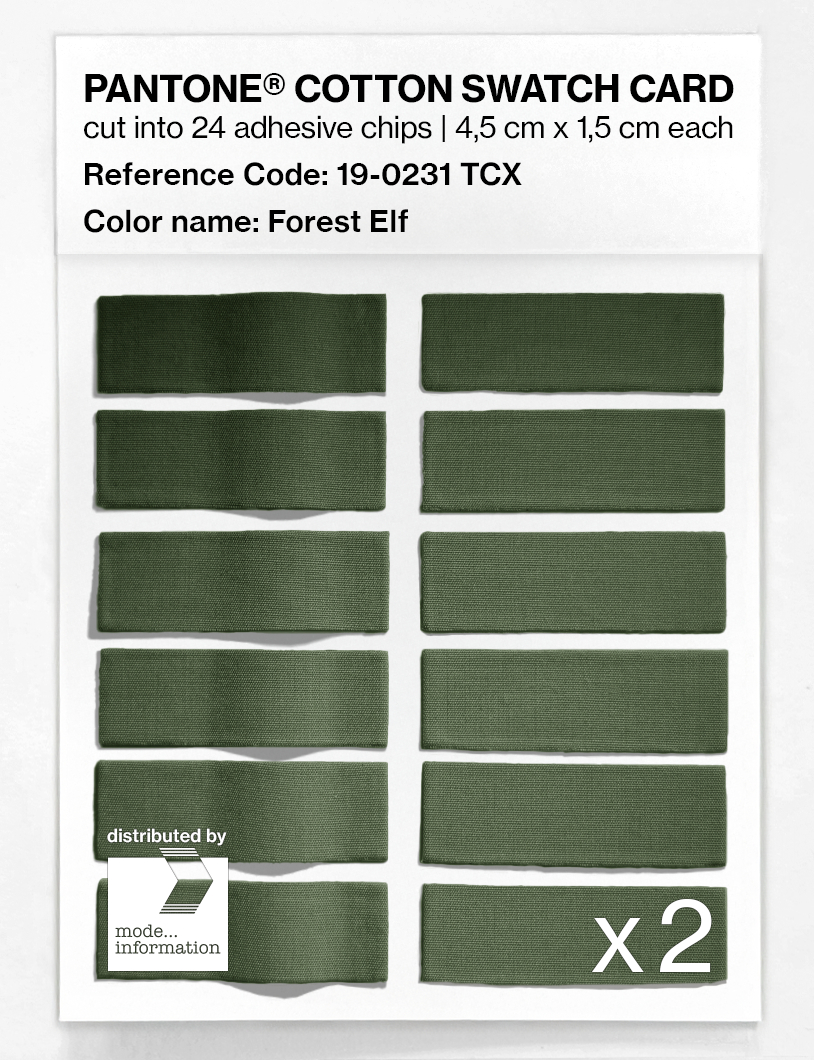 Artikelbild 6 des Artikels “PANTONE® COTTON SWATCH CARD 19-0231 TCX Forest Elf “