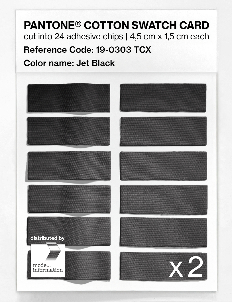 Artikelbild 6 des Artikels “PANTONE® COTTON SWATCH CARD 19-0303 TCX Jet Black “