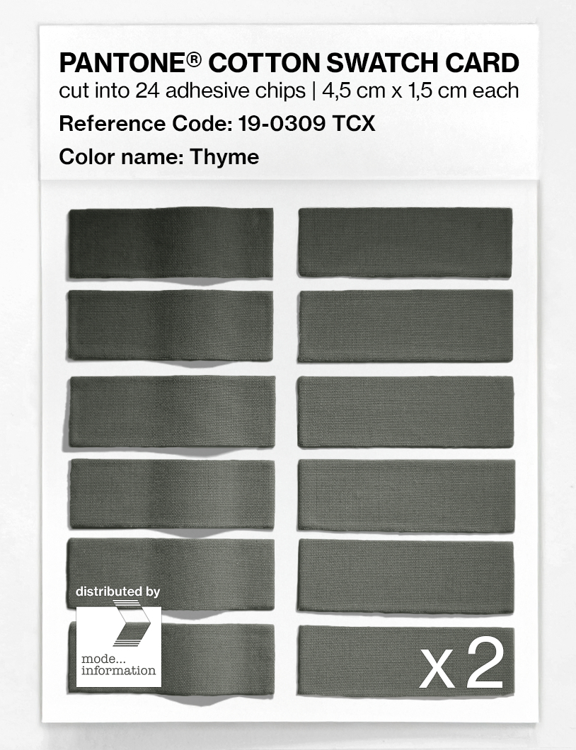 Artikelbild 6 des Artikels “PANTONE® COTTON SWATCH CARD 19-0309 TCX Thyme “