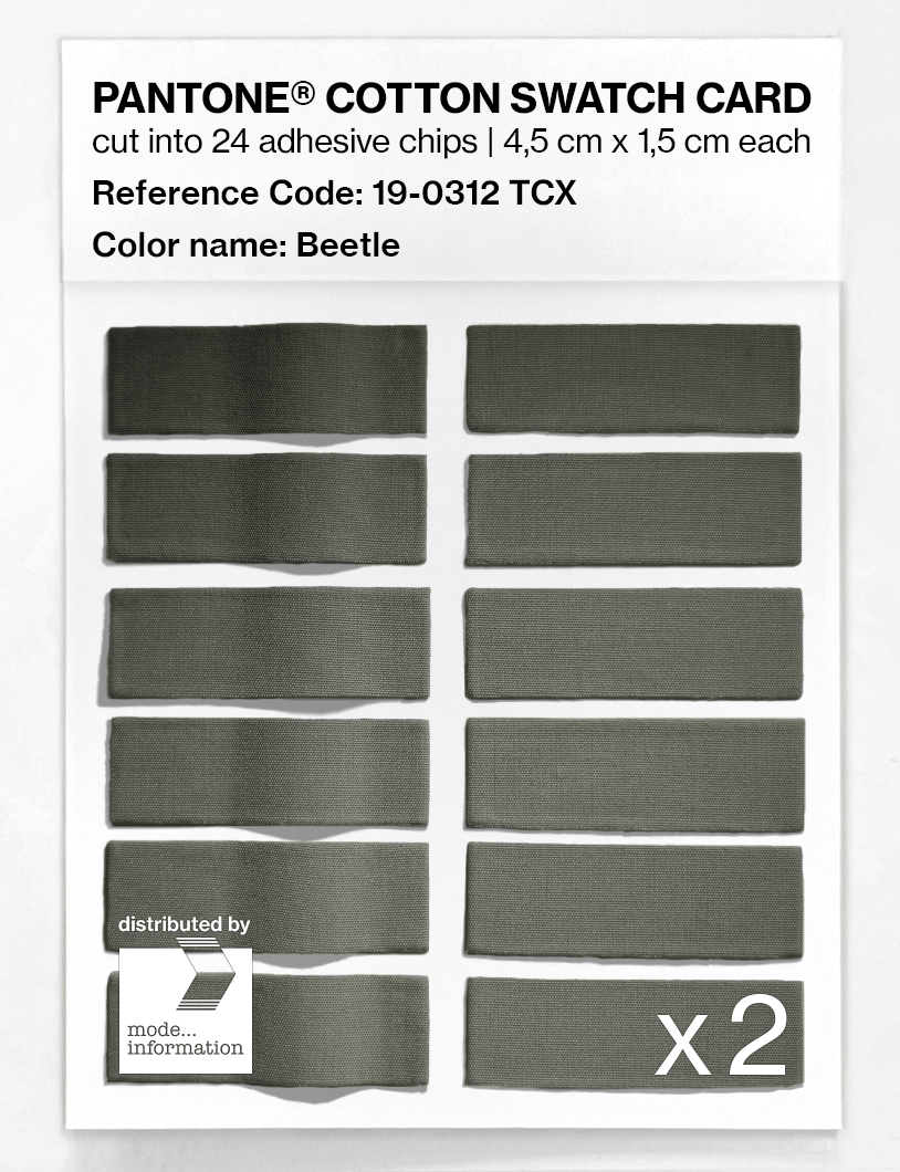 Artikelbild 6 des Artikels “PANTONE® COTTON SWATCH CARD 19-0312 TCX Beetle “