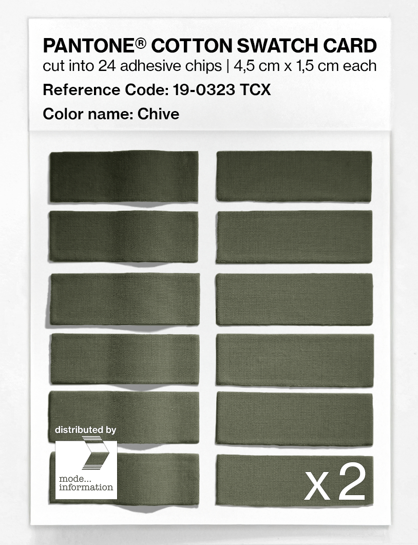 Artikelbild 6 des Artikels “PANTONE® COTTON SWATCH CARD 19-0323 TCX Chive “