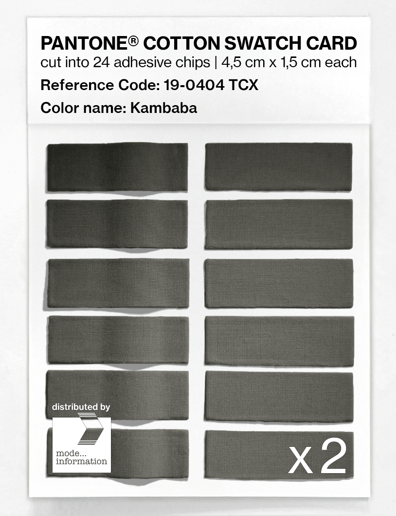Artikelbild 6 des Artikels “PANTONE® COTTON SWATCH CARD 19-0404 TCX Kambaba “