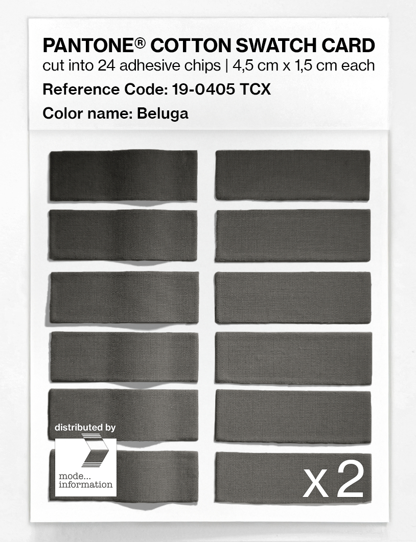 Artikelbild 6 des Artikels “PANTONE® COTTON SWATCH CARD 19-0405 TCX Beluga “