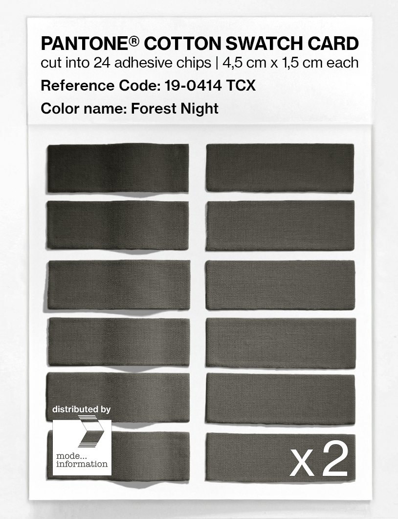 Artikelbild 6 des Artikels “PANTONE® COTTON SWATCH CARD 19-0414 TCX Forest Night “