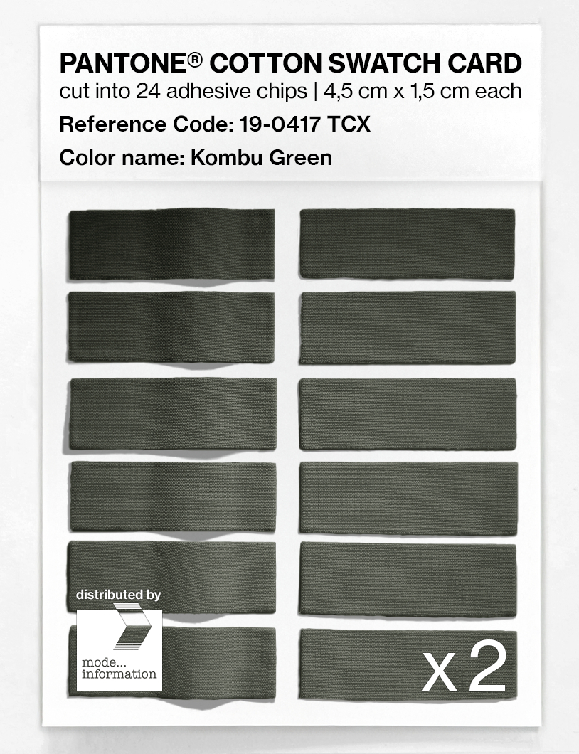 Artikelbild 6 des Artikels “PANTONE® COTTON SWATCH CARD 19-0417 TCX Kombu Green “