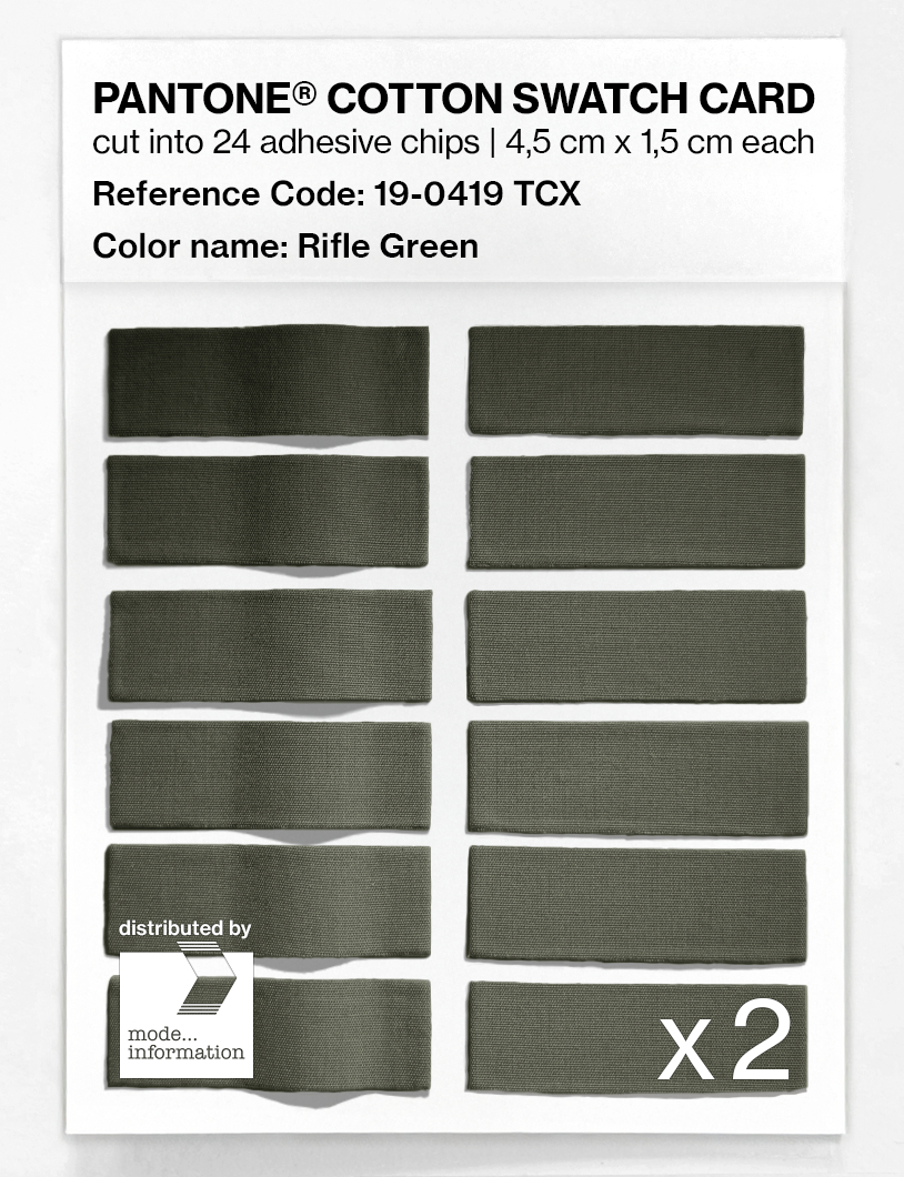 Artikelbild 6 des Artikels “PANTONE® COTTON SWATCH CARD 19-0419 TCX Rifle Green “