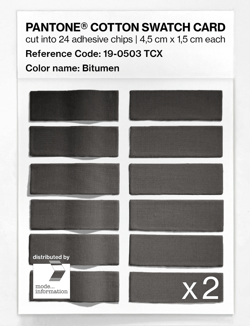 Artikelbild 6 des Artikels “PANTONE® COTTON SWATCH CARD 19-0503 TCX Bitumen “