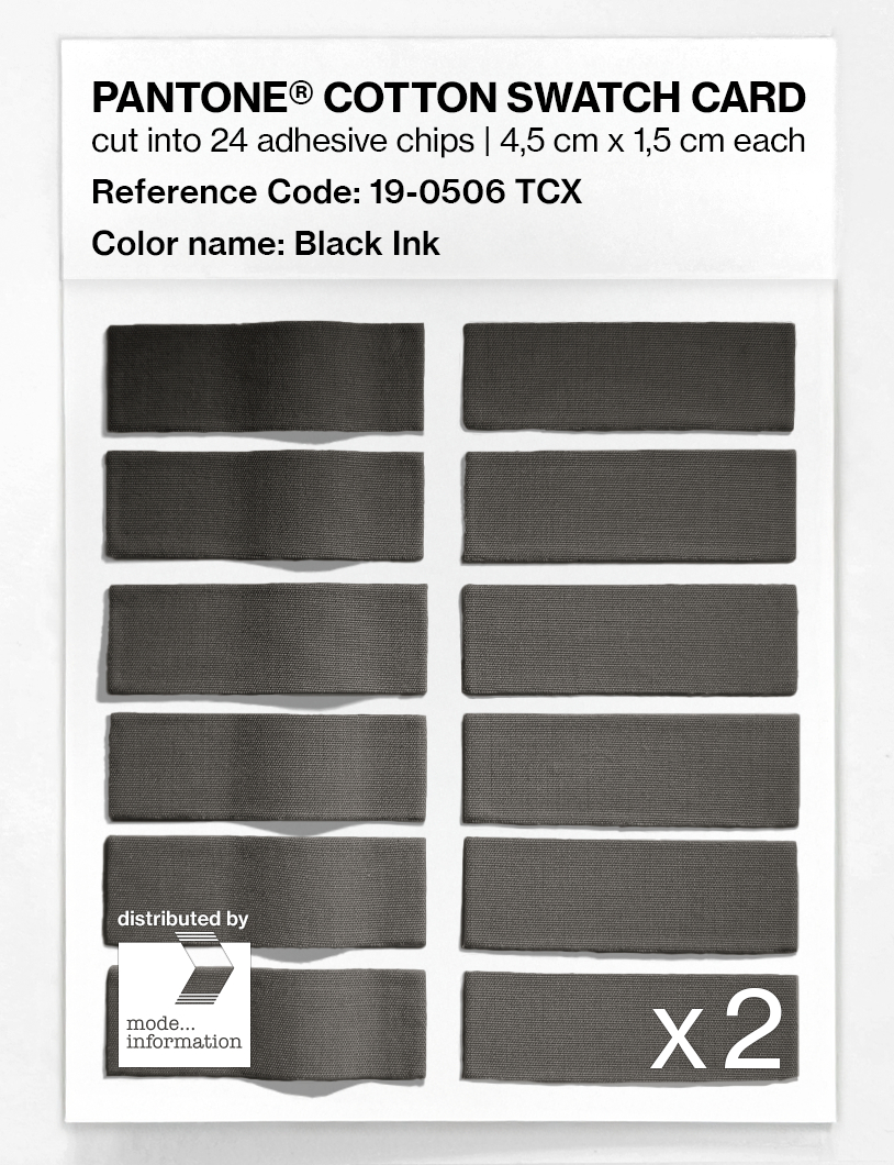 Artikelbild 6 des Artikels “PANTONE® COTTON SWATCH CARD 19-0506 TCX Black Ink “