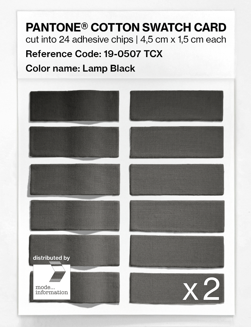 Artikelbild 6 des Artikels “PANTONE® COTTON SWATCH CARD 19-0507 TCX Lamp Black “