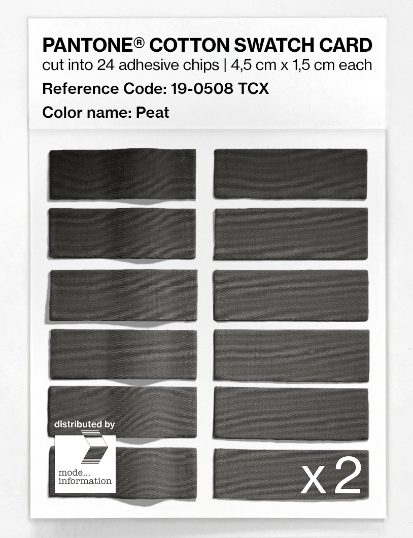 Artikelbild 6 des Artikels “PANTONE® COTTON SWATCH CARD 19-0508 TCX Peat “