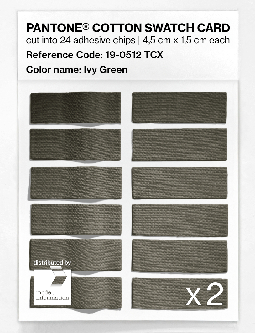 Artikelbild 6 des Artikels “PANTONE® COTTON SWATCH CARD 19-0512 TCX Ivy Green “
