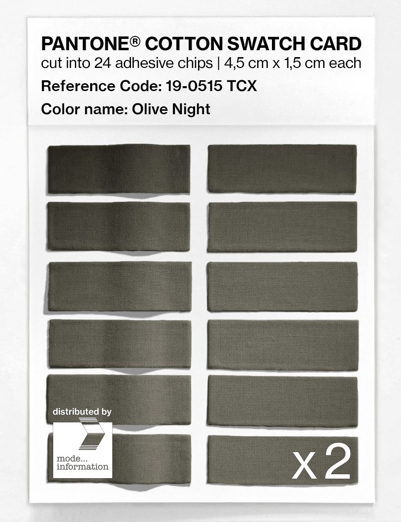 Artikelbild 6 des Artikels “PANTONE® COTTON SWATCH CARD 19-0515 TCX Olive Night “