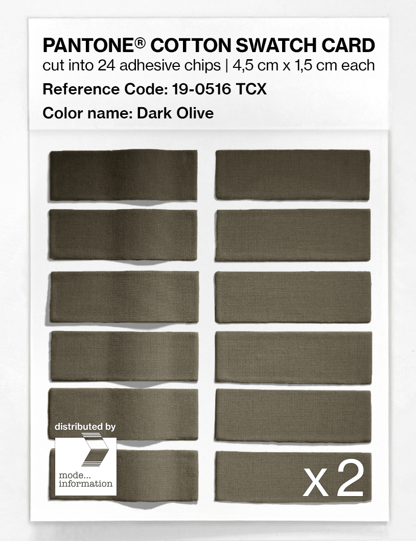 Artikelbild 6 des Artikels “PANTONE® COTTON SWATCH CARD 19-0516 TCX Dark Olive “