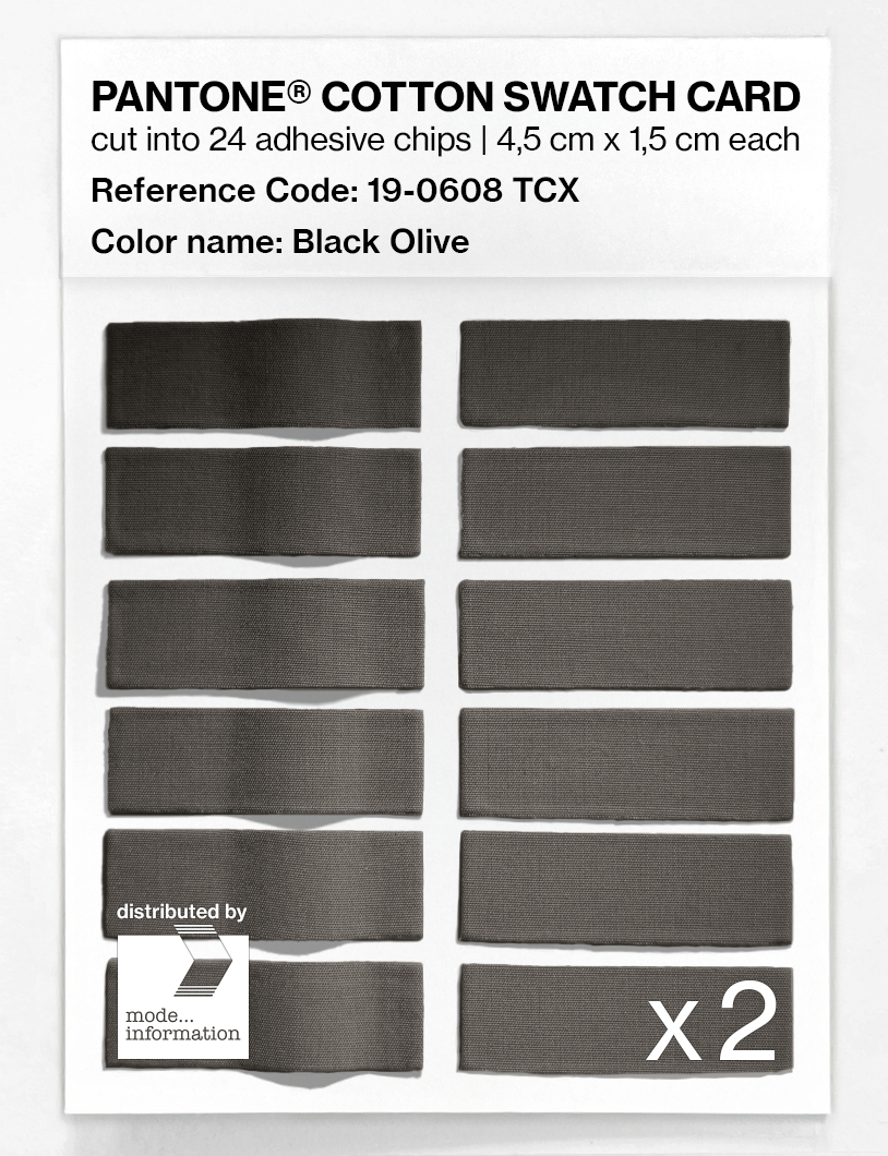 Artikelbild 6 des Artikels “PANTONE® COTTON SWATCH CARD 19-0608 TCX Black Olive “