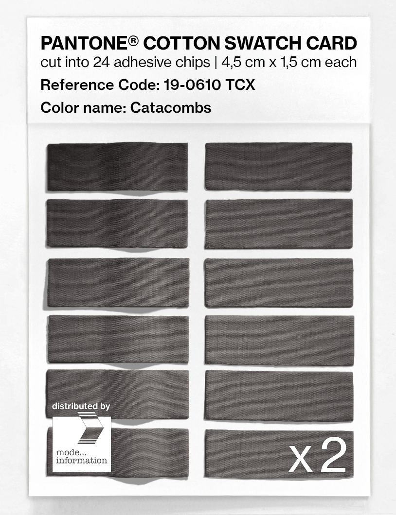 Artikelbild 6 des Artikels “PANTONE® COTTON SWATCH CARD 19-0610 TCX Catacombs “